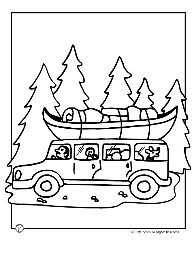 Plansa de colorat cu Camping 62 59